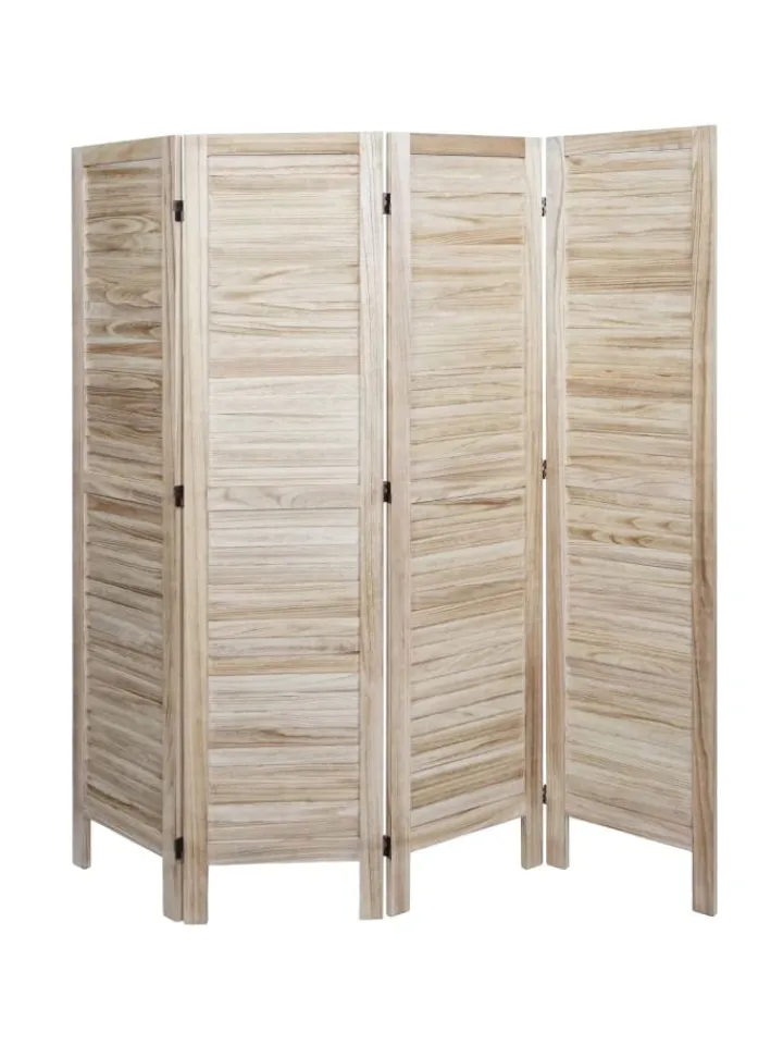MCW Paravents<Paravent G30 im Shabby-Look, Hellbraun