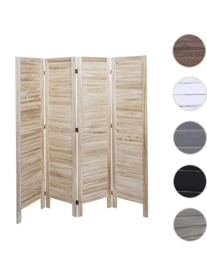 MCW Paravents<Paravent G30 im Shabby-Look, Hellbraun
