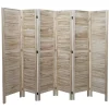 MCW Paravents<Paravent G30 im Shabby-Look, Hellbraun
