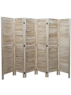 MCW Paravents<Paravent G30 im Shabby-Look, Hellbraun