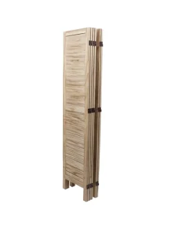 MCW Paravents<Paravent G30 im Shabby-Look, Hellbraun