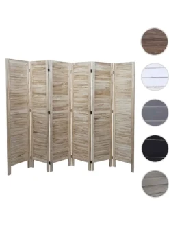 MCW Paravents<Paravent G30 im Shabby-Look, Hellbraun