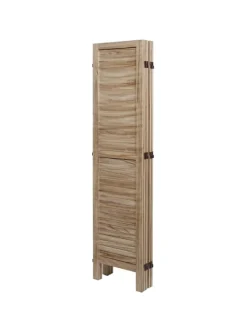MCW Paravents<Paravent G30 im Shabby-Look, Hellbraun