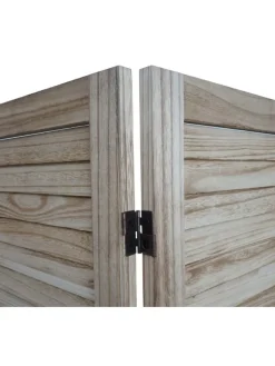 MCW Paravents<Paravent G30 im Shabby-Look, Hellbraun