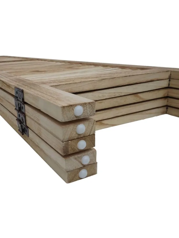 MCW Paravents<Paravent G30 im Shabby-Look, Hellbraun