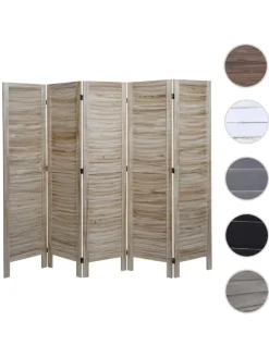 MCW Paravents<Paravent G30 im Shabby-Look, Hellbraun