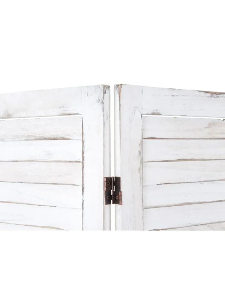 MCW Paravents<Paravent G30 im Shabby-Look, Weiß