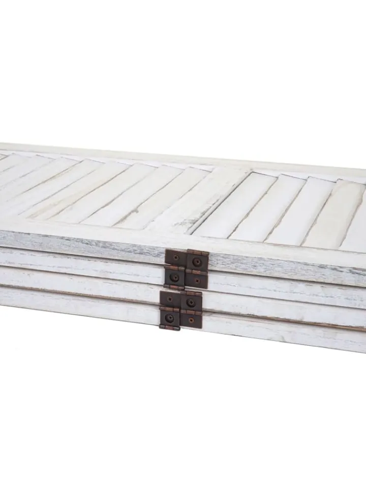 MCW Paravents<Paravent G30 im Shabby-Look, Weiß