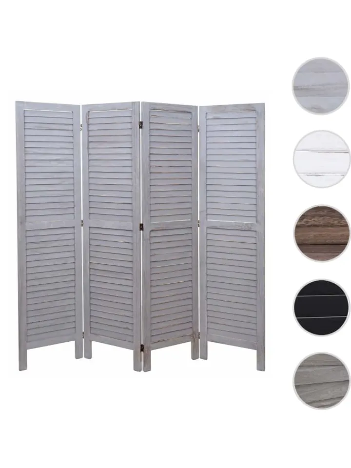 MCW Paravents<Paravent G30 im Shabby-Look, Grau