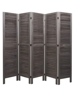 MCW Paravents<Paravent G30 im Shabby-Look, Grau-braun
