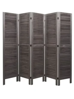 MCW Paravents<Paravent G30 im Shabby-Look, Grau-braun