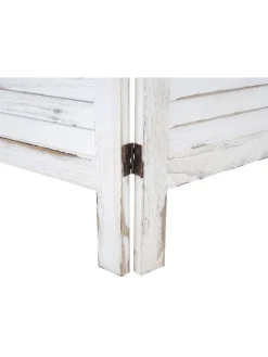 MCW Paravents<Paravent G30, Shabby-Look, Weiß