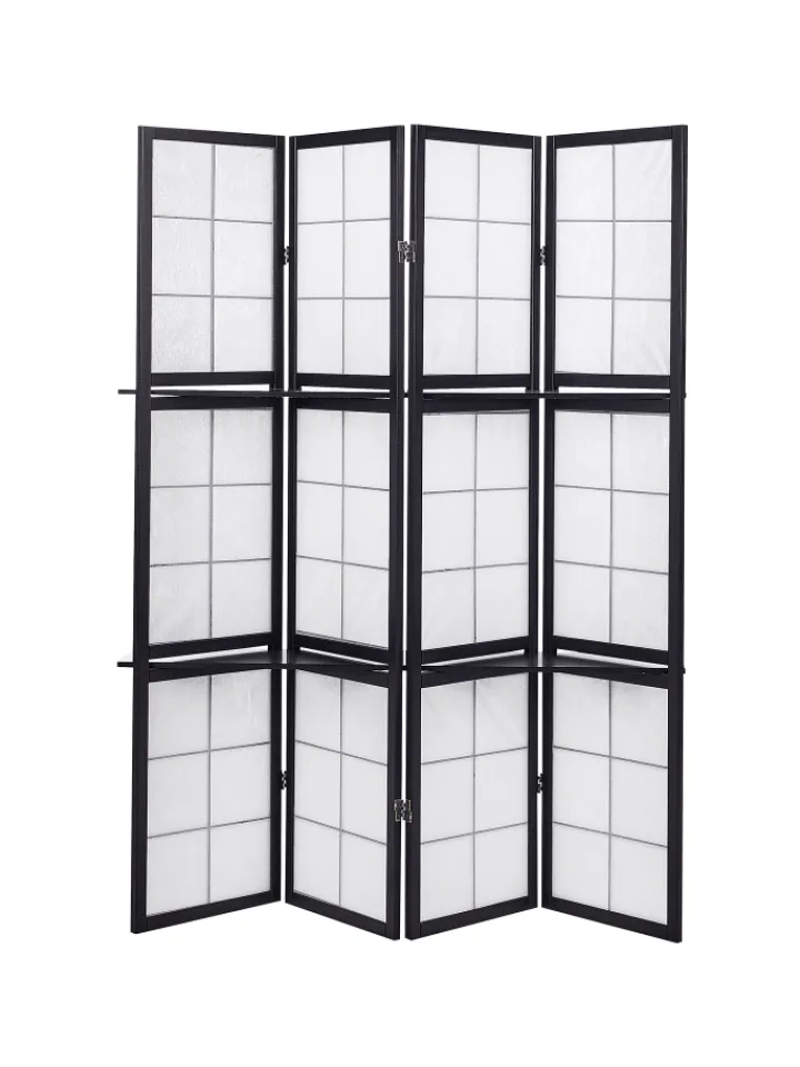 Beliani Paravents<Paravent GOMAGOI in Schwarz - (W) 120 x (H) 170 x (L) 2 cm