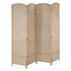 relaxdays Paravents<Paravent in Natur - (B)180 x (H)180cm