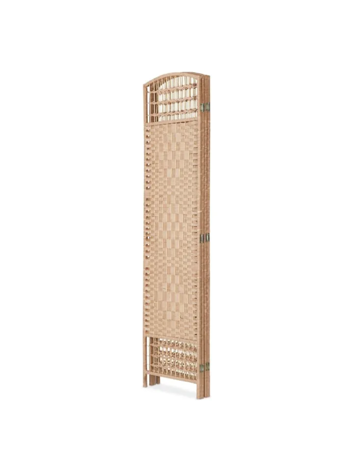 relaxdays Paravents<Paravent in Natur- (B)180 x (H)180 cm