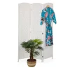 relaxdays Paravents<Paravent in Weiß - (B)120 x (H)170 cm