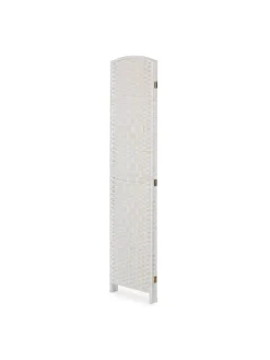 relaxdays Paravents<Paravent in Weiß - (B)120 x (H)170 cm