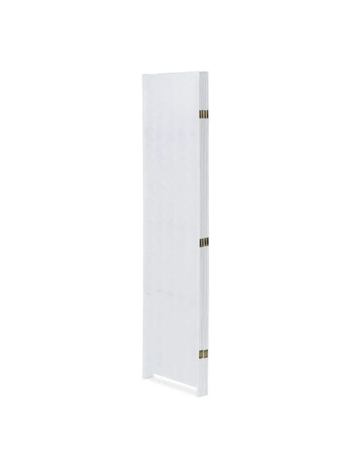 relaxdays Paravents<Paravent in Weiß - (B)180 x (H)180 cm