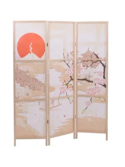 MCW Paravents<Paravent O70 Naturmotive 170x137cm, Kirschblüten