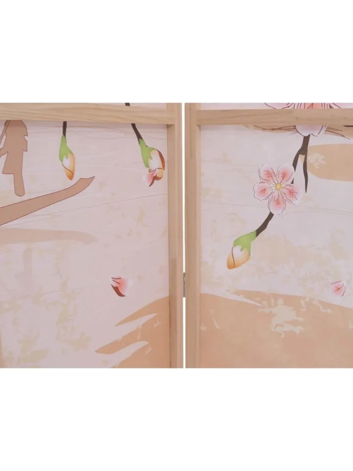 MCW Paravents<Paravent O70 Naturmotive 170x137cm, Kirschblüten