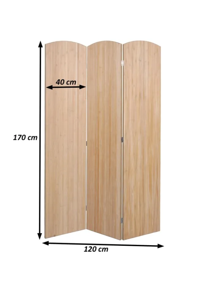 MCW Paravents<Paravent O30 zusammenklappbar 3 Paneele 170x120cm