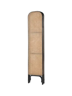 Beliani Paravents<Paravent POTENZA in /Braun/Schwarz - (W) 105 x (H) 180 x (L) 3 cm