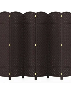 COSTWAY Paravents<Paravent 240x170cm in Braun