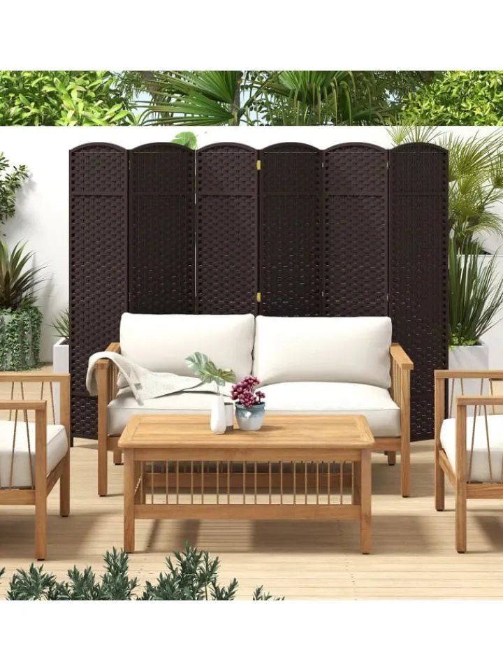 COSTWAY Paravents<Paravent 240x170cm in Braun