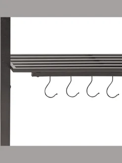 Beliani Gartenmöbel<Pavillon NARO in Beige/Schwarz - (W) 240 x (H) 245 x (L) 148 cm