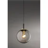 FISCHER & HONSEL Decken- & Hängeleuchten<Pendelleuchte "Dini" in Schwarz - Ø 25 cm x (H)140 cm