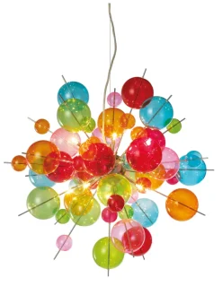 näve Decken- & Hängeleuchten<Pendelleuchte "EXPLOSION" in bunt - (L)65 cm x (B)65 cm x (H)193 cm
