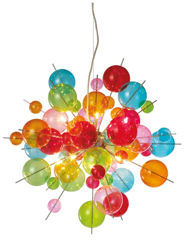 näve Decken- & Hängeleuchten<Pendelleuchte "EXPLOSION" in bunt - (L)65 cm x (B)65 cm x (H)193 cm