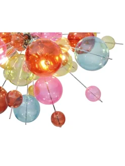 näve Decken- & Hängeleuchten<Pendelleuchte "EXPLOSION" in bunt - (L)65 cm x (B)65 cm x (H)193 cm