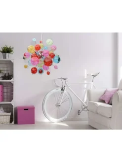 näve Decken- & Hängeleuchten<Pendelleuchte "EXPLOSION" in bunt - (L)65 cm x (B)65 cm x (H)193 cm