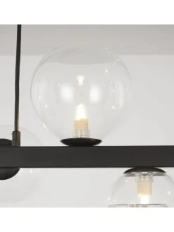 ZMH Decken- & Hängeleuchten<Pendelleuchte 8-flammige G9 in transparent Glas Max.25W