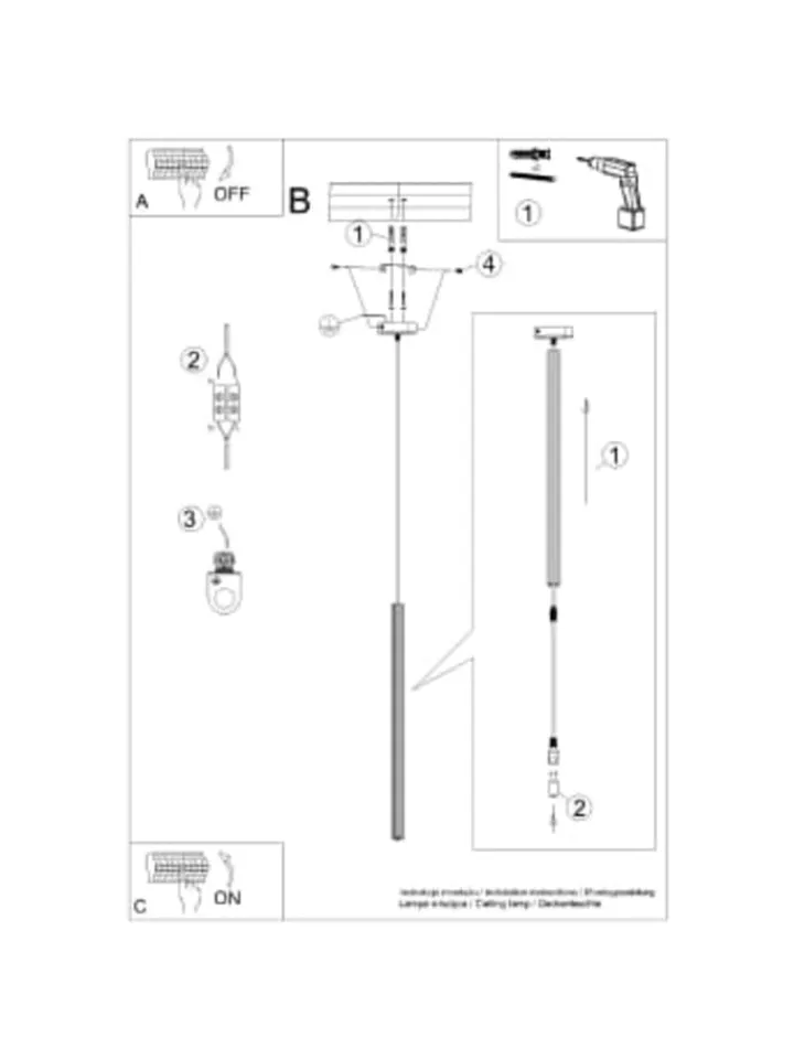 Nice Lamps Decken- & Hängeleuchten<Pendelleuchte PERDITA 1 Schwarz H 47