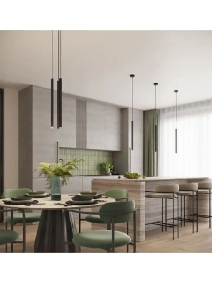 Nice Lamps Decken- & Hängeleuchten<Pendelleuchte PERDITA 1 Schwarz H 47