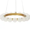 Beliani Decken- & Hängeleuchten<Pendelleuchten GEORGES in Gold - (W) 59 x (H) 146 x (L) 59 cm