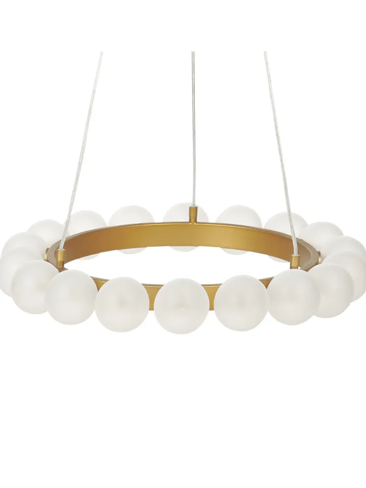 Beliani Decken- & Hängeleuchten<Pendelleuchten GEORGES in Gold - (W) 59 x (H) 146 x (L) 59 cm