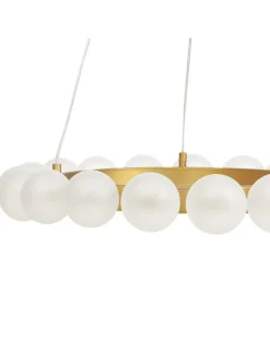 Beliani Decken- & Hängeleuchten<Pendelleuchten GEORGES in Gold - (W) 59 x (H) 146 x (L) 59 cm