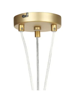 Beliani Decken- & Hängeleuchten<Pendelleuchten GEORGES in Gold - (W) 59 x (H) 146 x (L) 59 cm