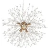 Beliani Decken- & Hängeleuchten<Pendelleuchten TOROLA in Gold/Transparent - (W) 56 x (H) 192 x (L) 56 cm
