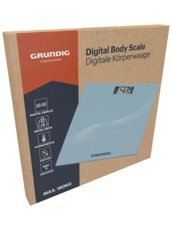 GRUNDIG Pflege & Gesundheit<Personenwaage in Silber - (L)35 x (B)29 cm