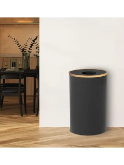 relaxdays Mülleimer<Pfandflaschen Sammelbehälter in Schwarz - 100 l