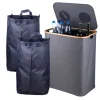 relaxdays Mülleimer<Pfandflaschen-Sammelbehälter in Grau - 140 Liter