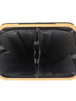 relaxdays Mülleimer<Pfandflaschen-Sammelbehälter in Schwarz - 140 Liter