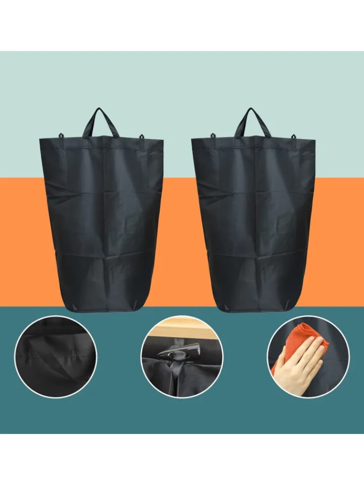 relaxdays Mülleimer<Pfandflaschen-Sammelbehälter in Schwarz - 170 Liter