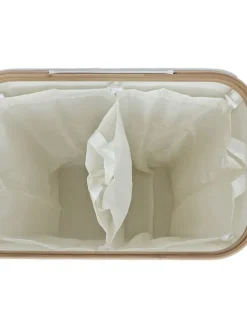 relaxdays Mülleimer<Pfandflaschen-Sammelbehälter in Beige - 170 Liter