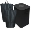 relaxdays Mülleimer<Pfandflaschen-Sammelbehälter in Schwarz - 100 l