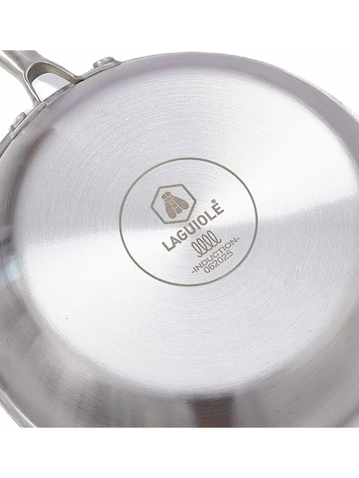 Laguiole Kochgeschirr<Pfanne "Poèle" in Silber - Ø 24 cm